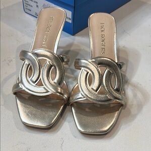 Jack Rogers Dobson Gold Sandals